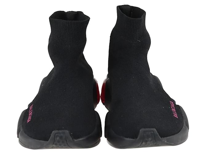 Balenciaga Black/Pink Speed Trainer 2.0 Sock sneakers Cloth  ref.1243213