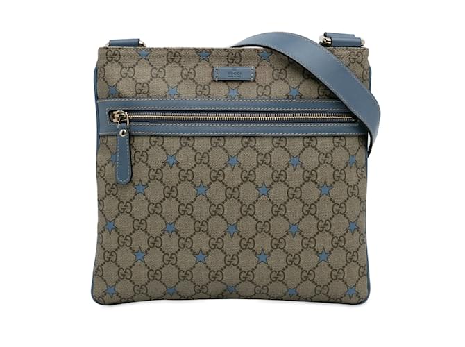 Brown Gucci GG Supreme Star Crossbody Bag Cloth  ref.1243223