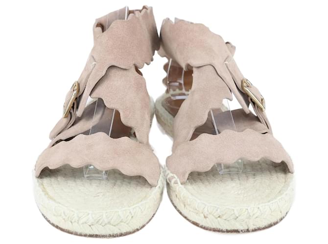 Sandales espadrilles Chloé beiges Suede  ref.1243236