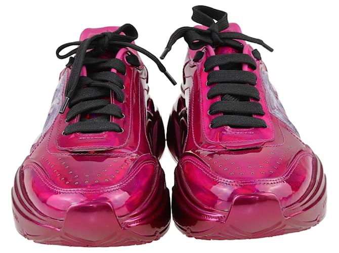 Dolce & Gabbana Pink Strobo Daymaster Dg Logo Sneakers Leather  ref.1243244
