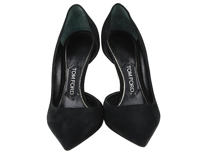 Zapatos de tacón D'orsay de ante negro de Tom Ford Suecia  ref.1243270