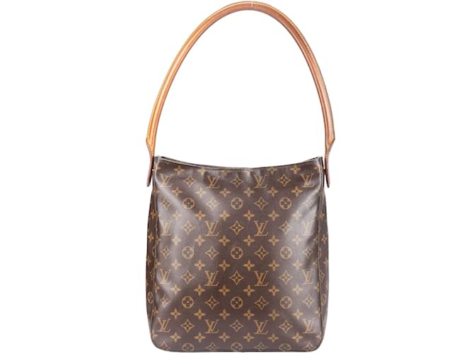 Louis Vuitton Canvas Monogram Looping Shoulder Bag Brown Cloth  ref.1243320