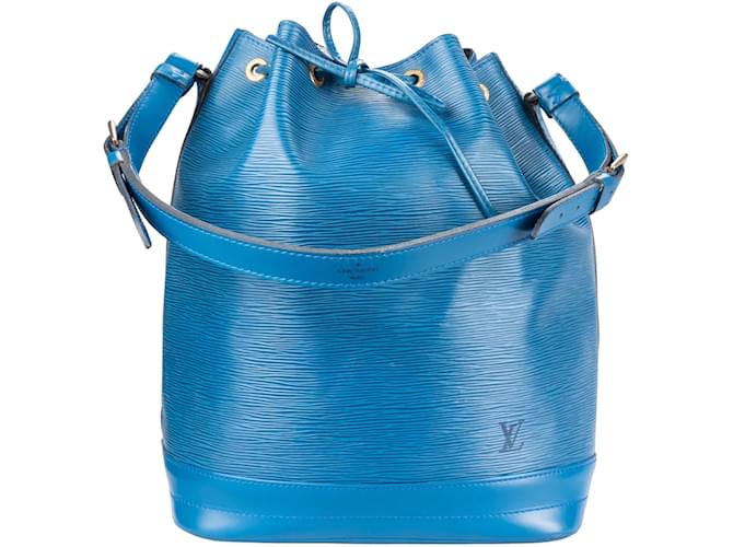Louis Vuitton Sac Noe Grande En Cuir Epi Bleu Toile  ref.1243326