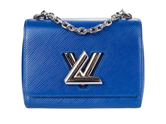 Bolsa Louis Vuitton Blue Epi Leather Twist PM Crossbody Azul Lona  ref.1243329