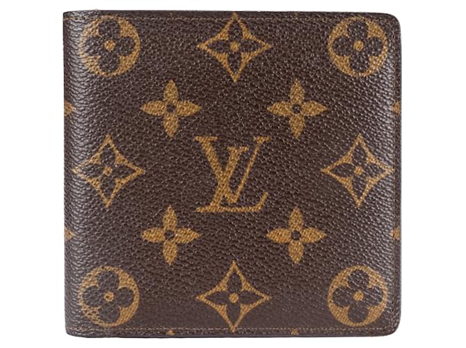 Portefeuille Marco en toile monogramme Louis Vuitton Marron  ref.1243333