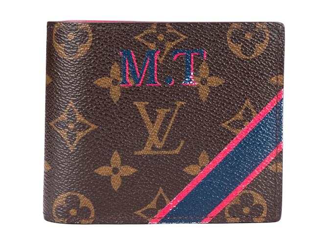 Louis Vuitton Canvas Monogram ID Multiple Wallet Braun  ref.1243335