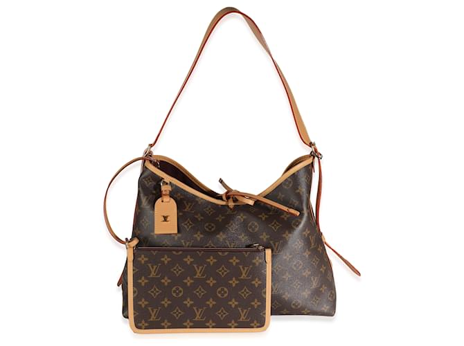 Louis Vuitton Monogram Canvas Carryall MM Brown Cloth  ref.1243365