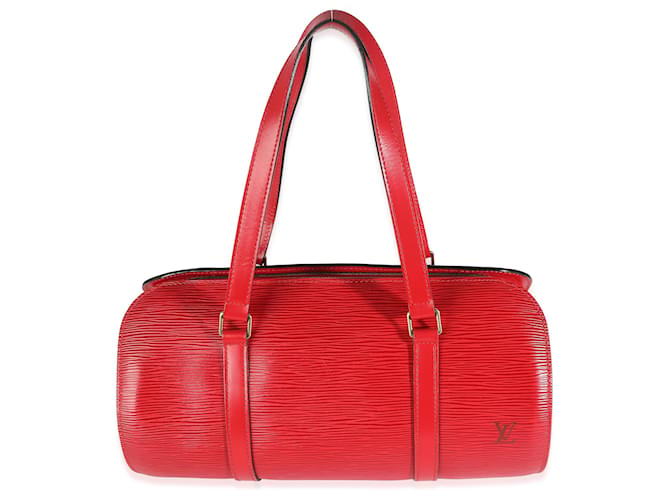Louis Vuitton Rouge Red Epi Soufflot Rosso Pelle  ref.1243370