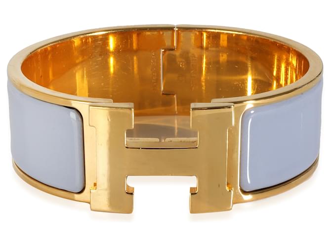 Pulsera Hermès Clic Clac en baño de oro Chapado en oro  ref.1243384