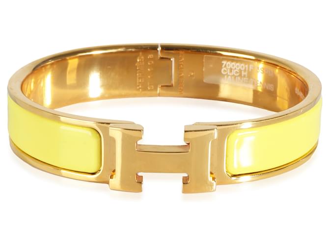Bracelet Hermès Clic H en Plaqué Or  ref.1243385