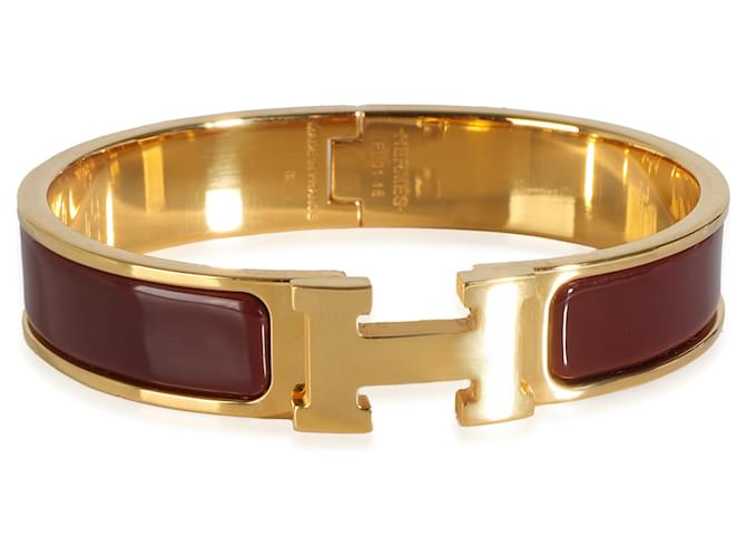 Bracelet Hermès Clic H en Plaqué Or  ref.1243388