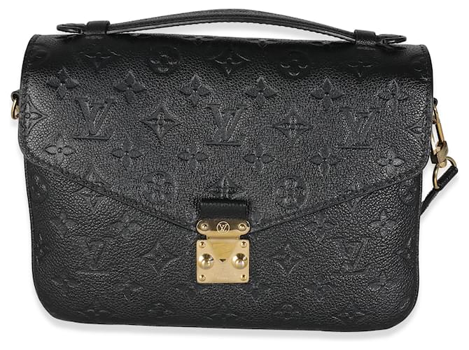 Louis Vuitton Black Empreinte Pochette Metis Schwarz Leder  ref.1243393