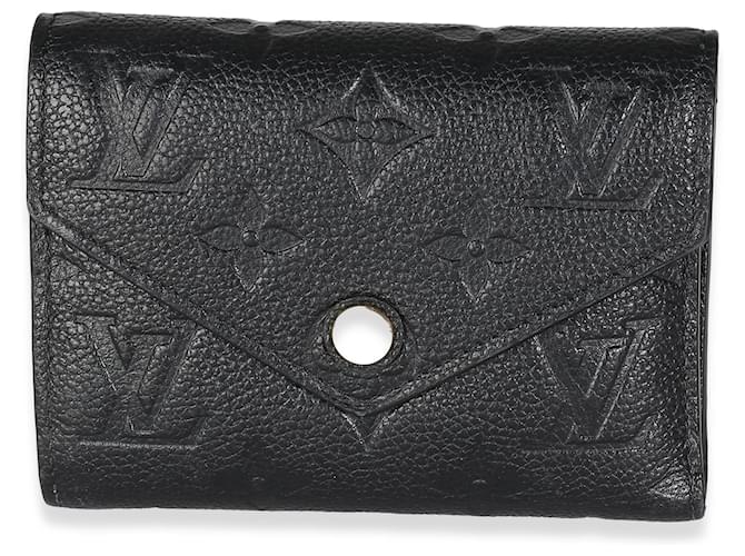 Louis Vuitton Black Empreinte Victorine Wallet Leather  ref.1243394