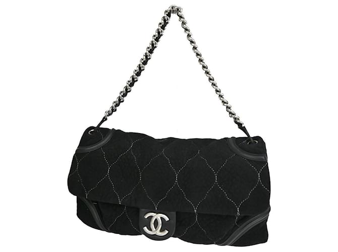 Chanel Timeless/classique Black Leather  ref.1243448