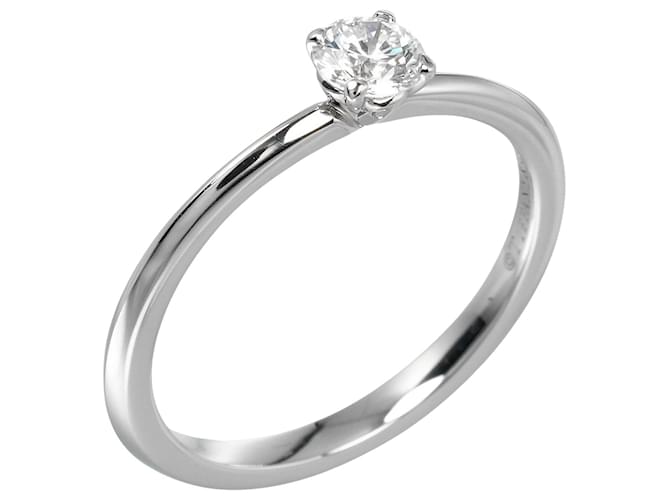 Tiffany & Co Solitaire Silvery Platinum  ref.1243510