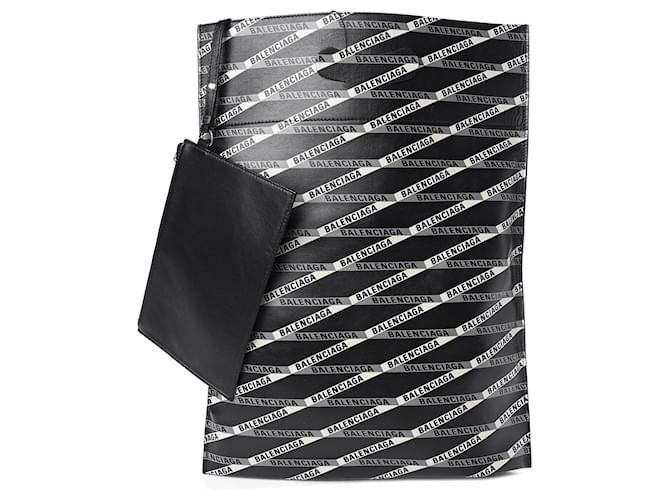 Balenciaga Shopper Bag Nero Multicolore Pelle  ref.1243538
