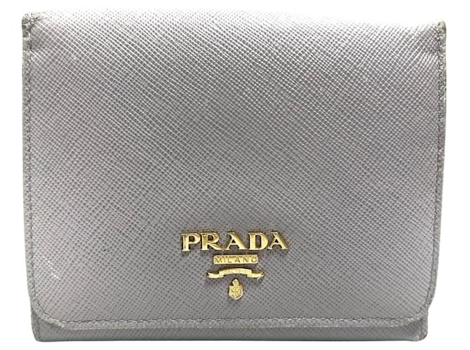 Prada Saffiano Grey Leather  ref.1243549
