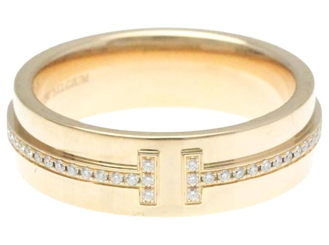 Tiffany & Co T narrow Golden Pink gold  ref.1243564
