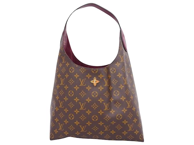 Louis Vuitton Hobo Brown Cloth  ref.1243566