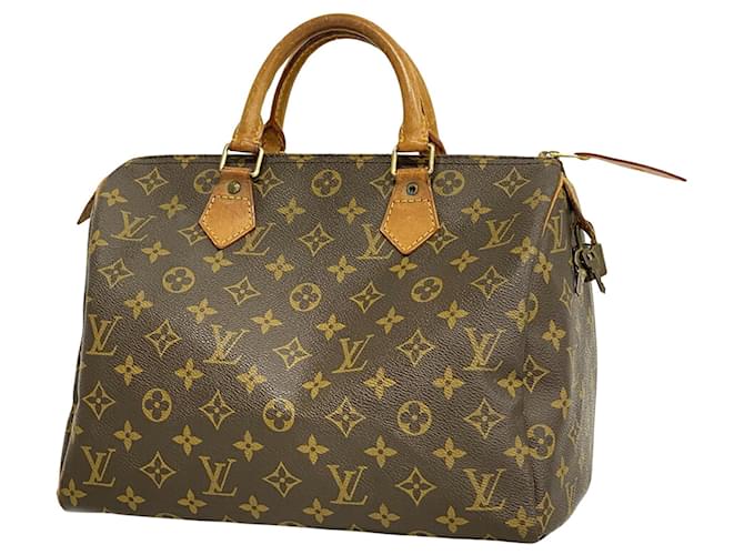 Louis Vuitton Speedy 30 Brown Cloth  ref.1243628