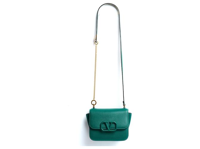 2020 Valentino VLogo petit sac en cuir vert  ref.1243637