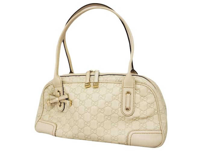 Gucci GG pattern White Leather  ref.1243647