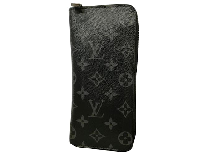 Louis Vuitton Zippy Wallet Vertical Black Cloth  ref.1243727