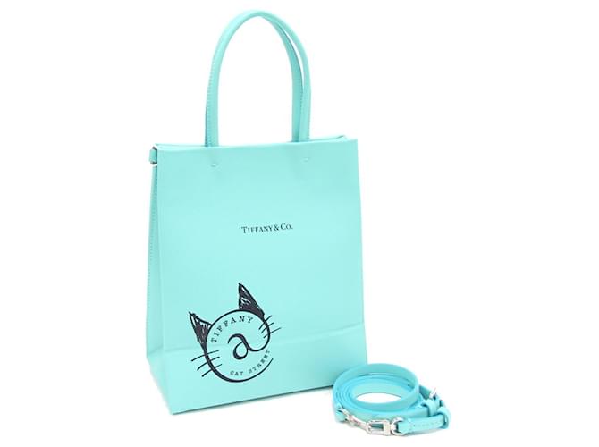 TIFFANY & CO Blue Leather  ref.1243768