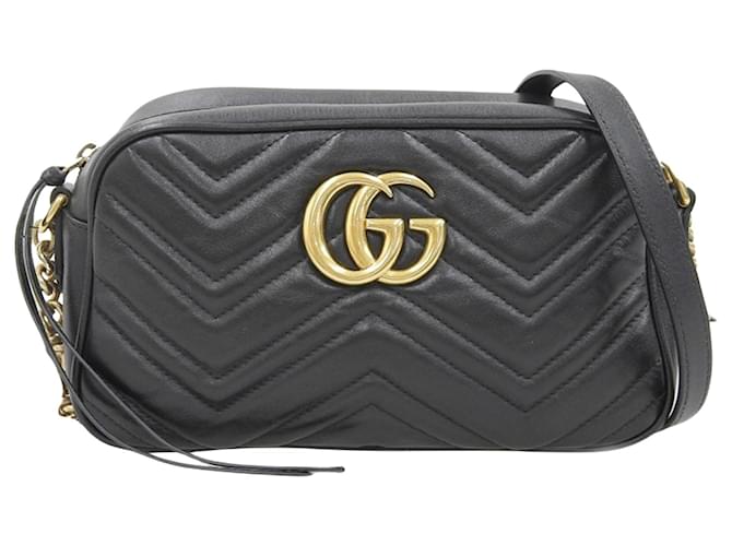 Gucci GG Marmont Black Leather  ref.1243770