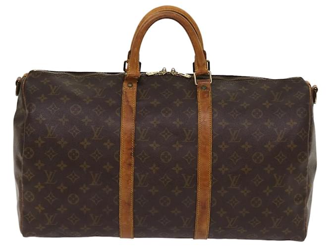 Louis Vuitton Keepall Brown Cloth  ref.1243828