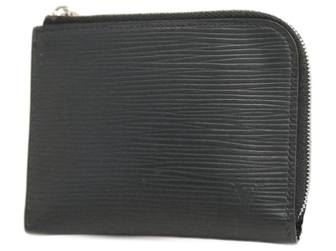 Louis Vuitton Porte monnaie Zippy Black Leather  ref.1243863
