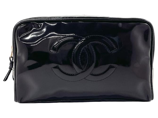 Timeless Chanel COCO Mark Black Patent leather  ref.1243874