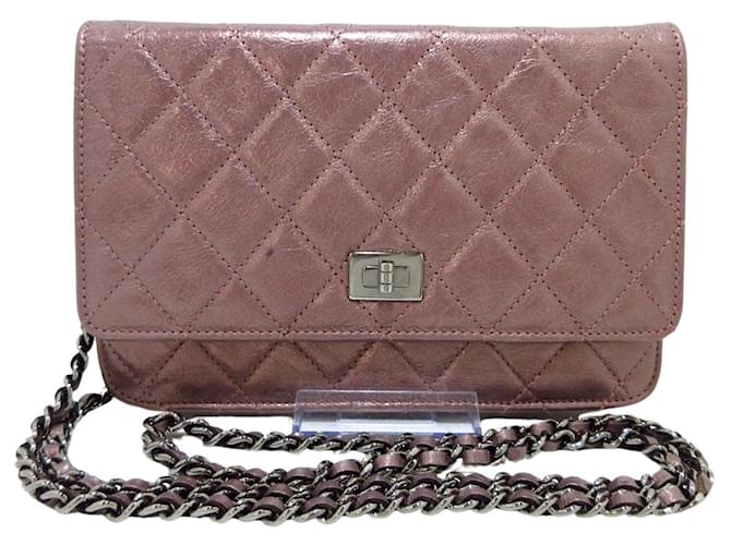 Chanel 2,55 Pink Leather  ref.1243884