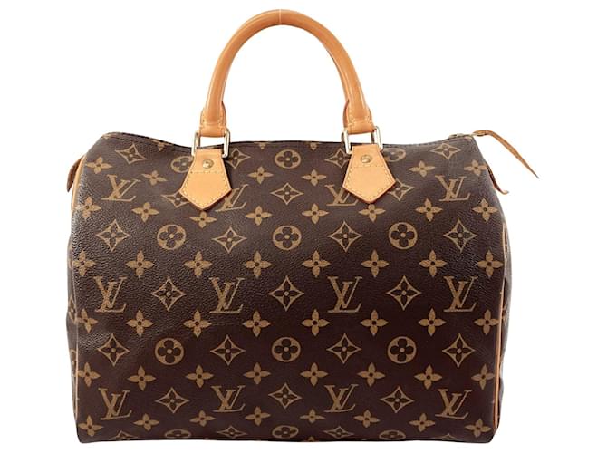 Louis Vuitton Speedy 30 Brown Cloth  ref.1243937