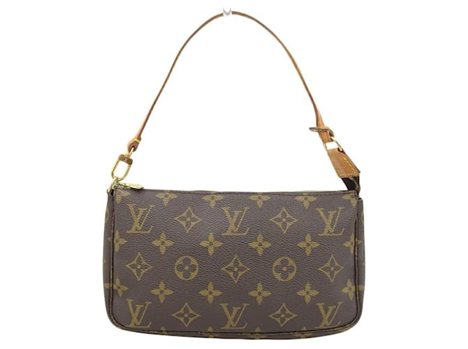 Louis Vuitton Pochette Brown Cloth  ref.1243947