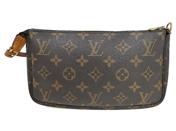 Louis Vuitton Pochette Accessoires Brown Cloth  ref.1243951