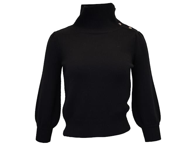 Marc by Marc Jacobs Co Turtleneck Sweater in Black Cashgora Wool  ref.1244004