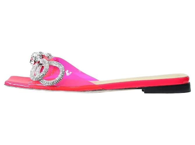 Mach & Mach Neon pink double-bow sandals - size EU 37 Plastic  ref.1244194