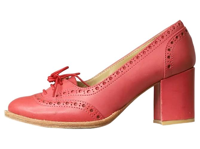 Junya Watanabe Rosa Schuhe mit Absatz – Größe EU 37 Pink Leder  ref.1244206