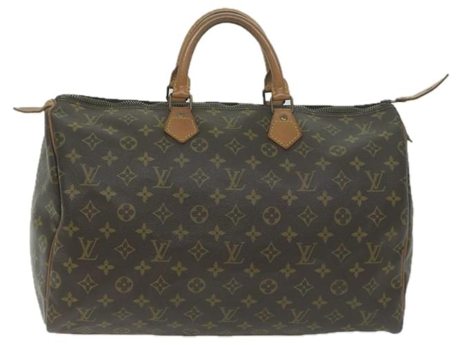 Louis Vuitton Speedy 40 Brown Cloth  ref.1244236