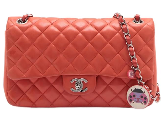 Classique Chanel Timeless Cuir Rouge  ref.1244339