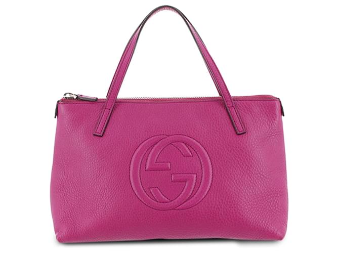 Gucci Pink Leather Soho Handbag Pony-style calfskin  ref.1244404