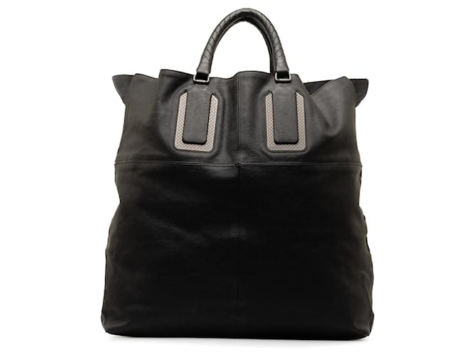 Bottega Veneta Black Leather Tote Bag Pony-style calfskin  ref.1244405