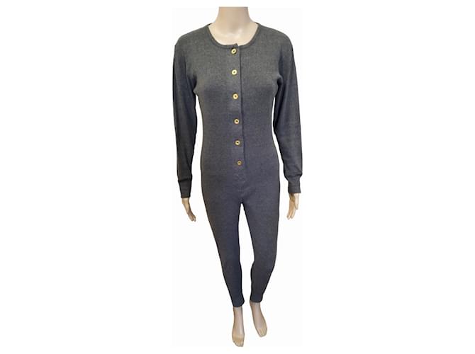 Grey Chanel cotton jumpsuit  ref.1244572