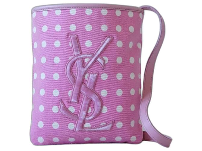 Yves Saint Laurent Handtaschen Pink Leinwand  ref.1244582