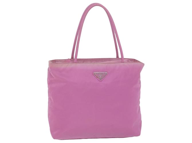 PRADA Tote Bag Nylon Pink Auth 65698  ref.1244667