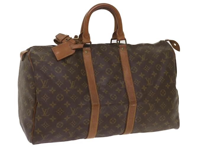 Louis Vuitton Monograma Keepall 45 Boston Bag M41428 Autenticação de LV 65749 Lona  ref.1244700