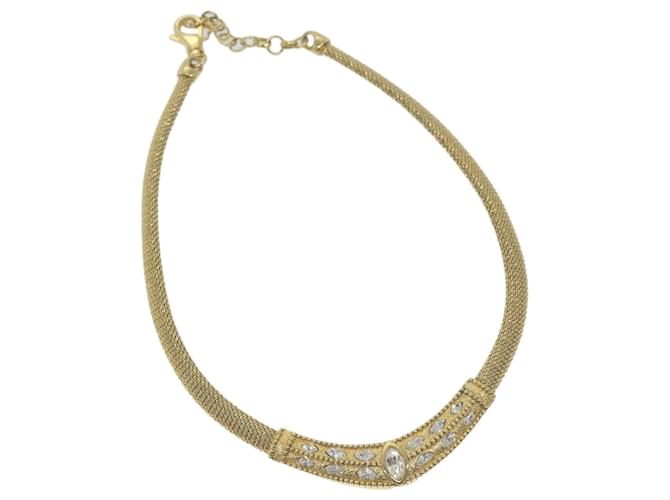 Christian Dior Collar metal Oro Autenticación5726 Dorado  ref.1244702