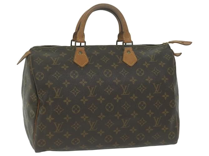 Speedy Louis Vuitton-Monogramm schnell 35 Handtasche M.41524 LV Auth ar11334 Leinwand  ref.1244717