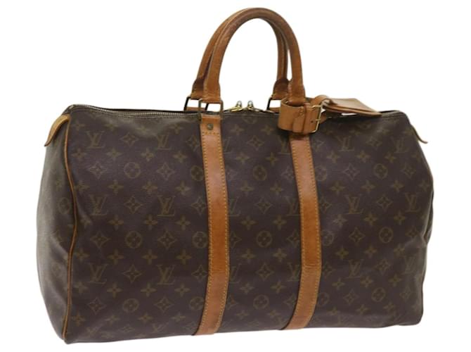 Louis Vuitton Monograma Keepall 50 Boston Bag M41426 Autenticação de LV 65790 Lona  ref.1244728
